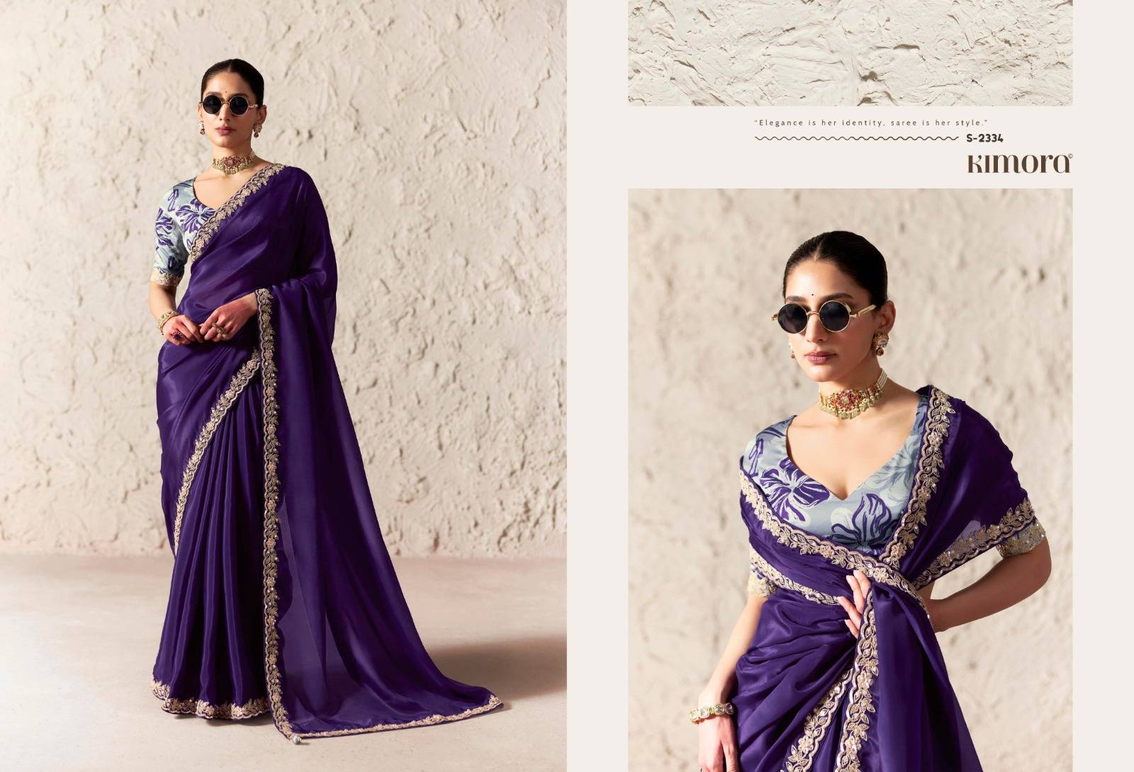 Rangat Vol-4 By Kimora Fashion 2331 To 2345 Series COLORFUL BEAUTIFUL FANCY PARTY WEAR & TRADITIONAL WEAR SAREES AT WHOLESALE PRICE